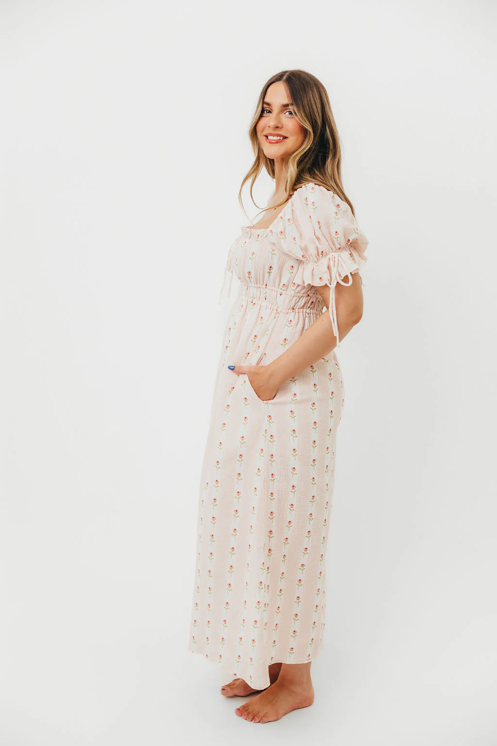 Savanna Steppe 100% Cotton Dress in Pink Rose - Bump Friendly & Inclusive Sizing *8/4 PRE-ORDER* - Image 6