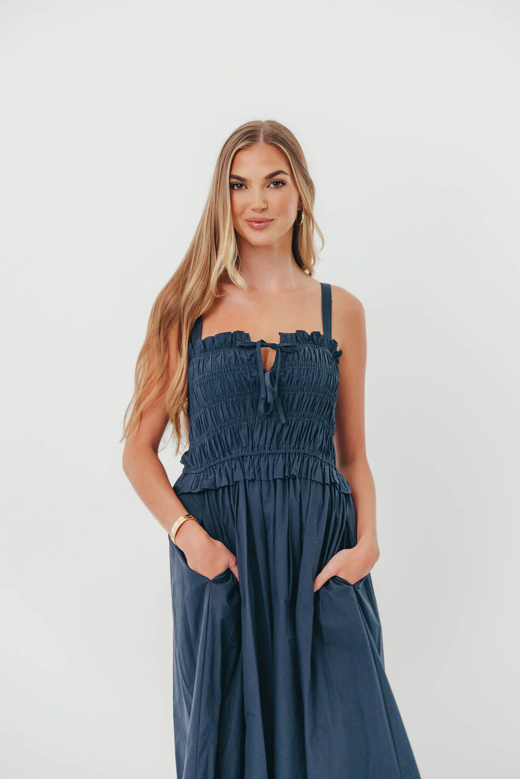 Juniper Midi Dress in Ink - Image 6