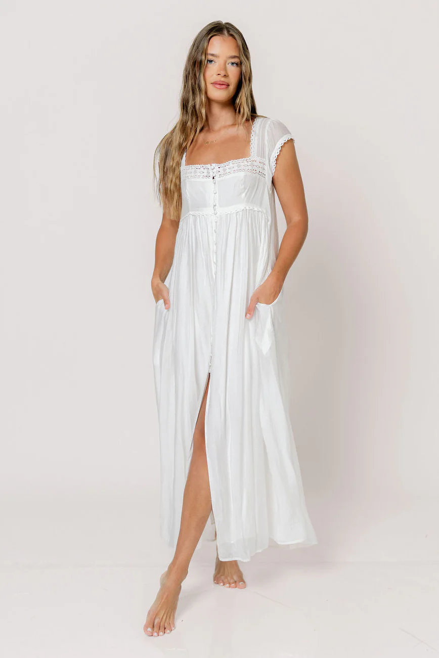 Amelie Maxi Dress in Off-White
