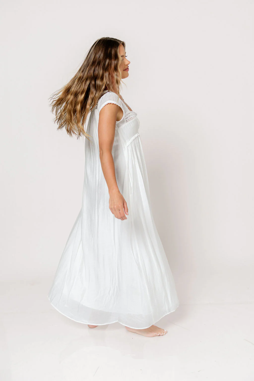 Amelie Maxi Dress in Off-White - Image 21