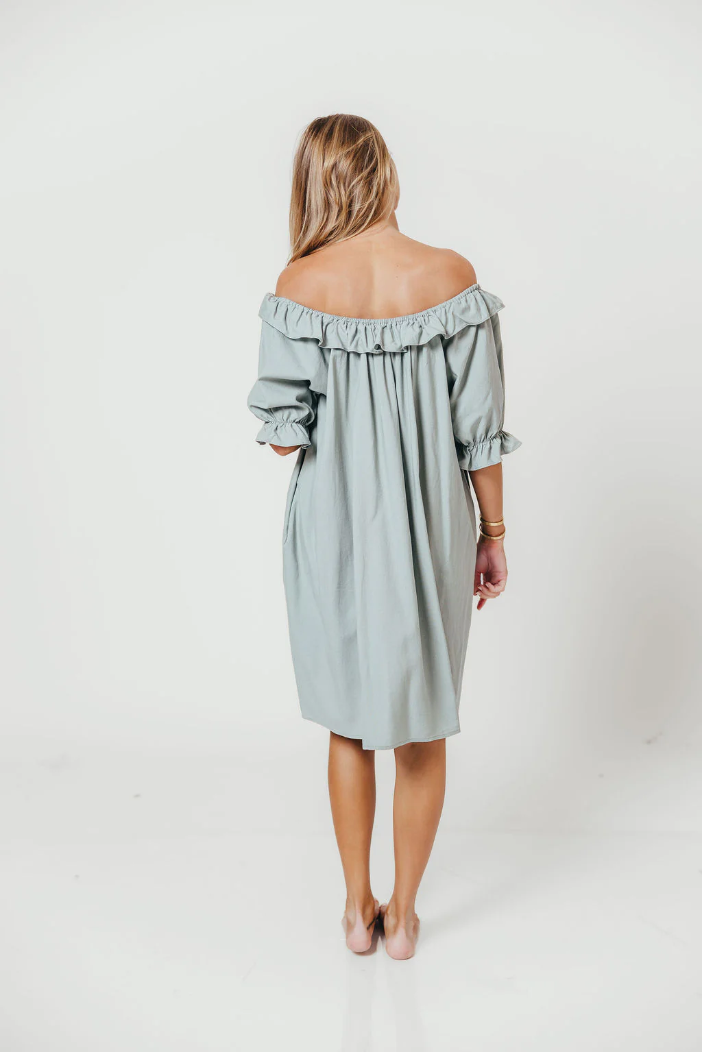 Betty Mini Dress in Sage - Image 8