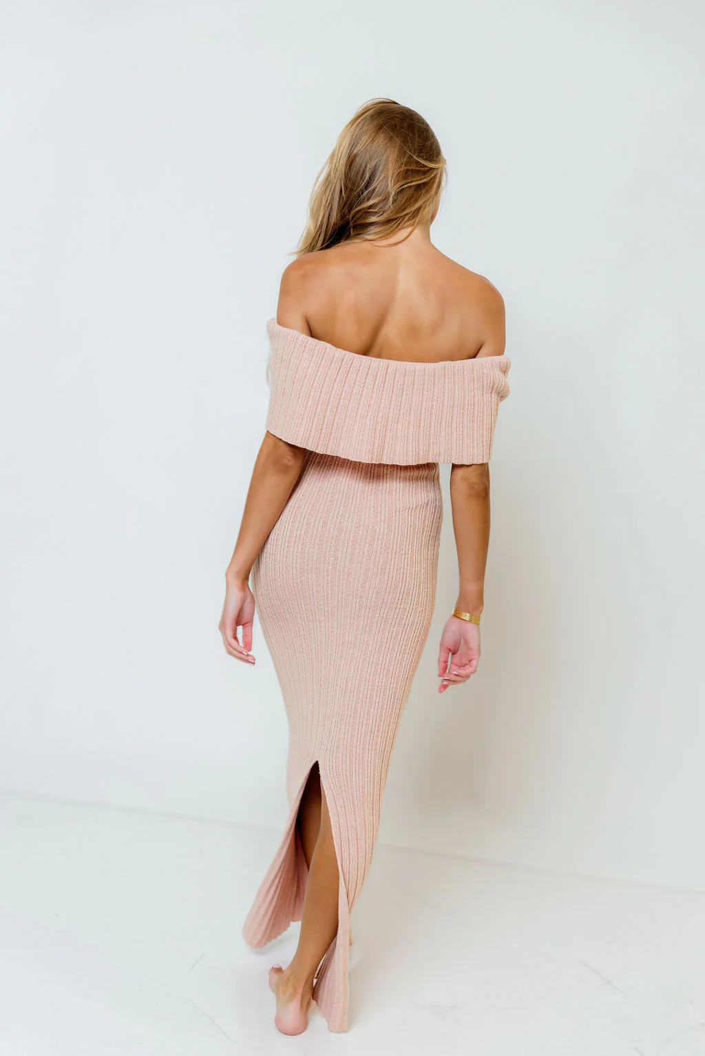 Aston Bow Front Maxi Sweater Dress in Rose - Bump Friendly & Inclusive Sizing - New Soft Premium Luxe Fabric - Image 13