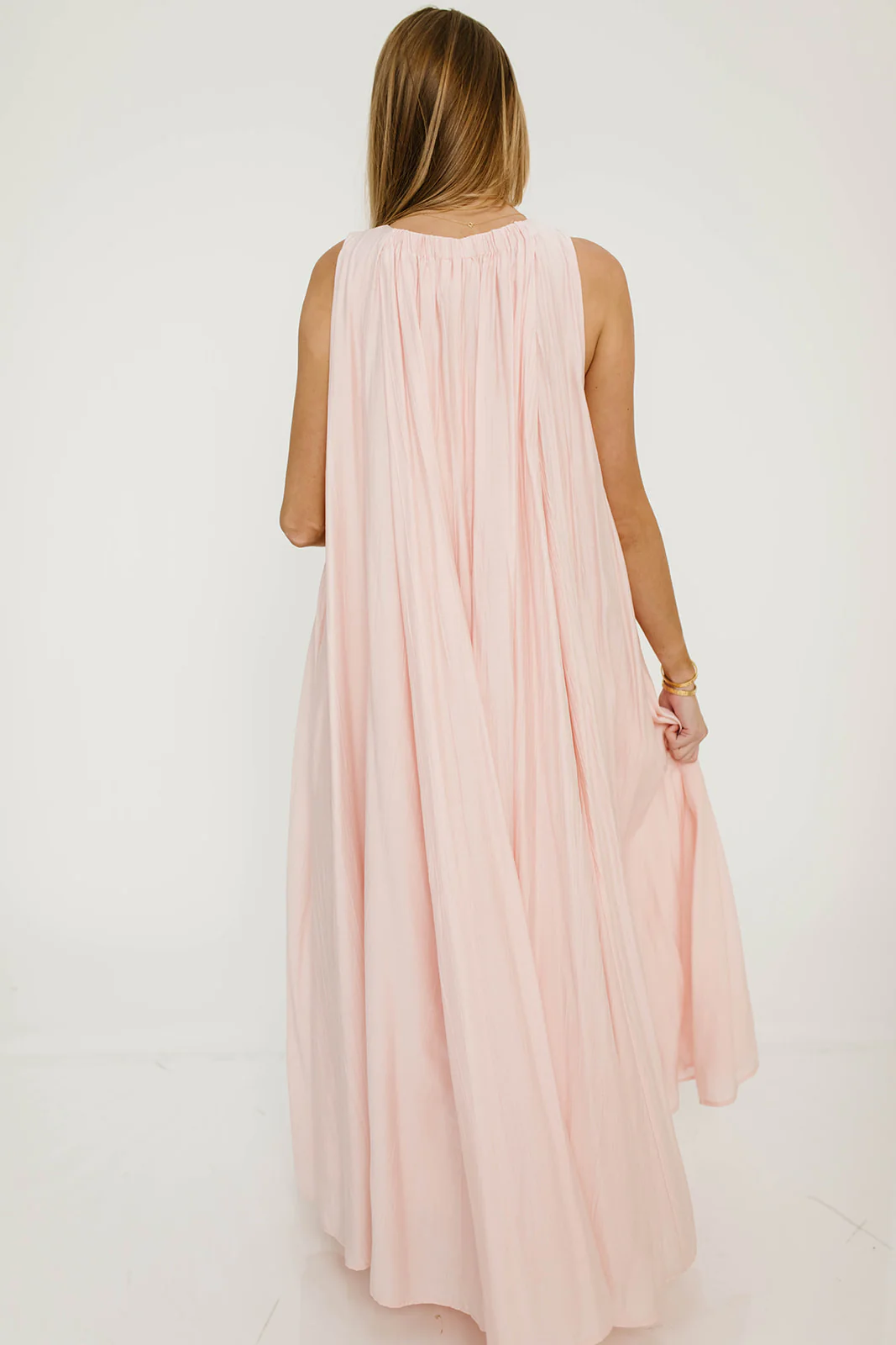 Aurelia Maxi Dress in Light Pink - Bump Friendly - Image 12