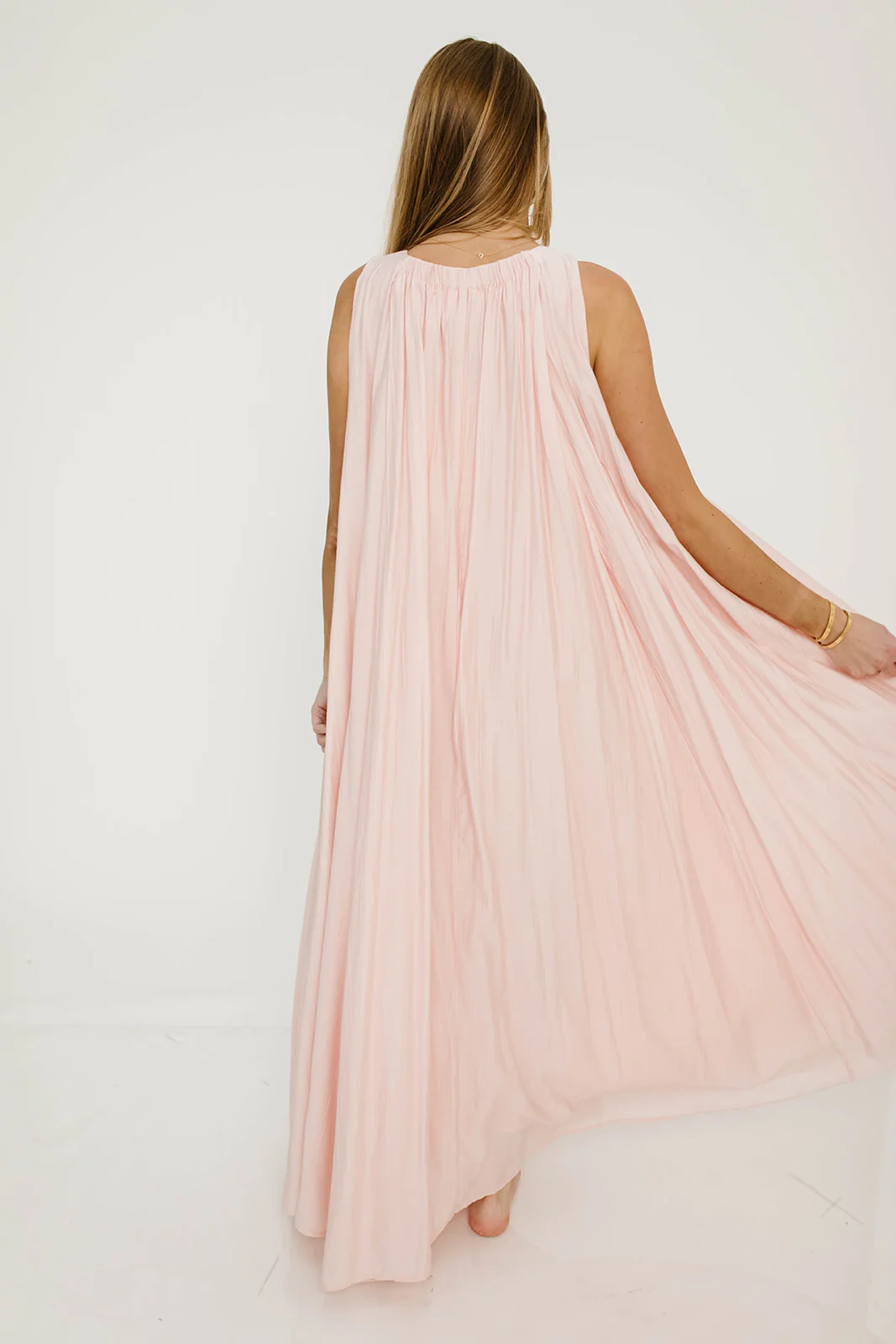 Aurelia Maxi Dress in Light Pink - Bump Friendly - Image 13