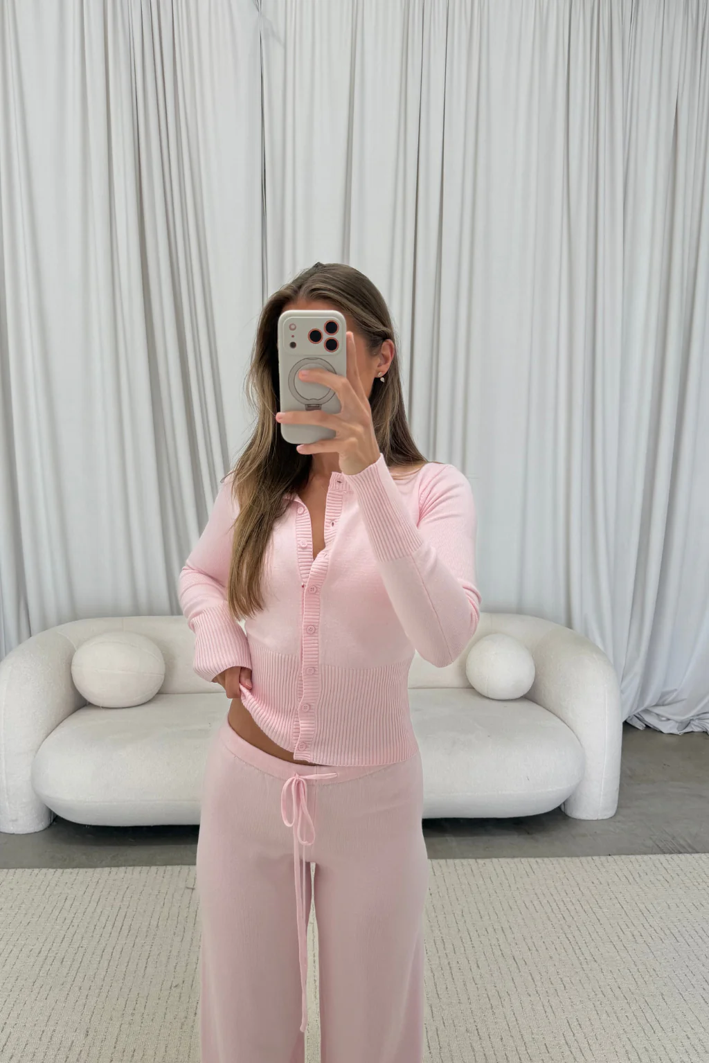 Avelyn Knit Set in Blush