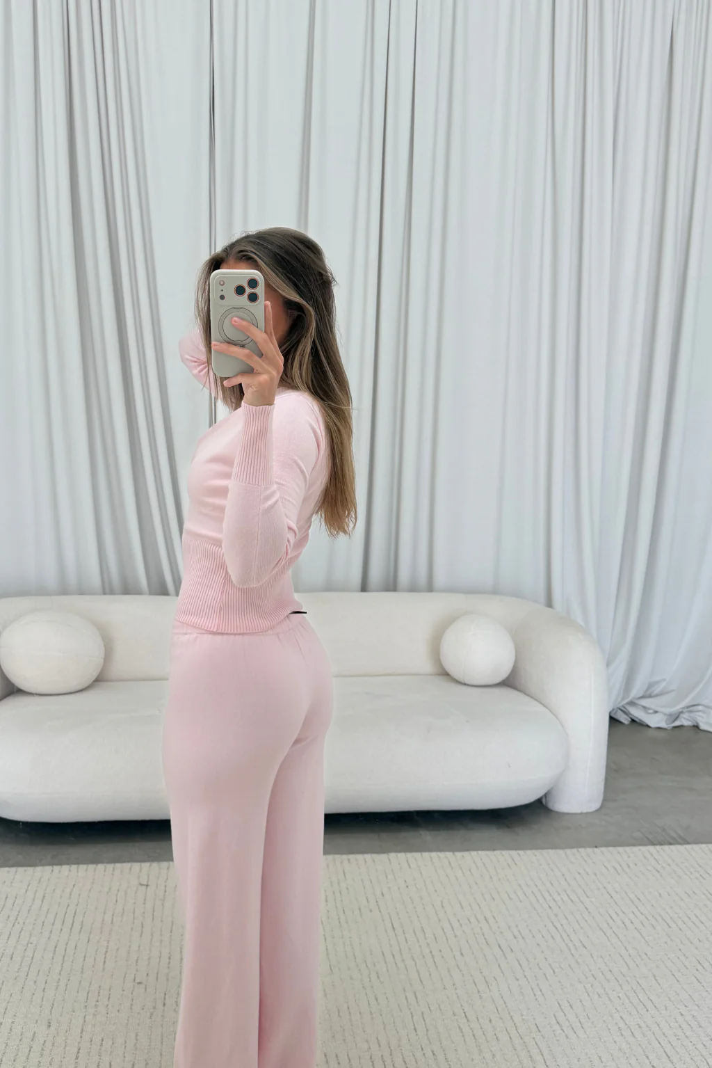 Avelyn Knit Set in Blush - Image 5