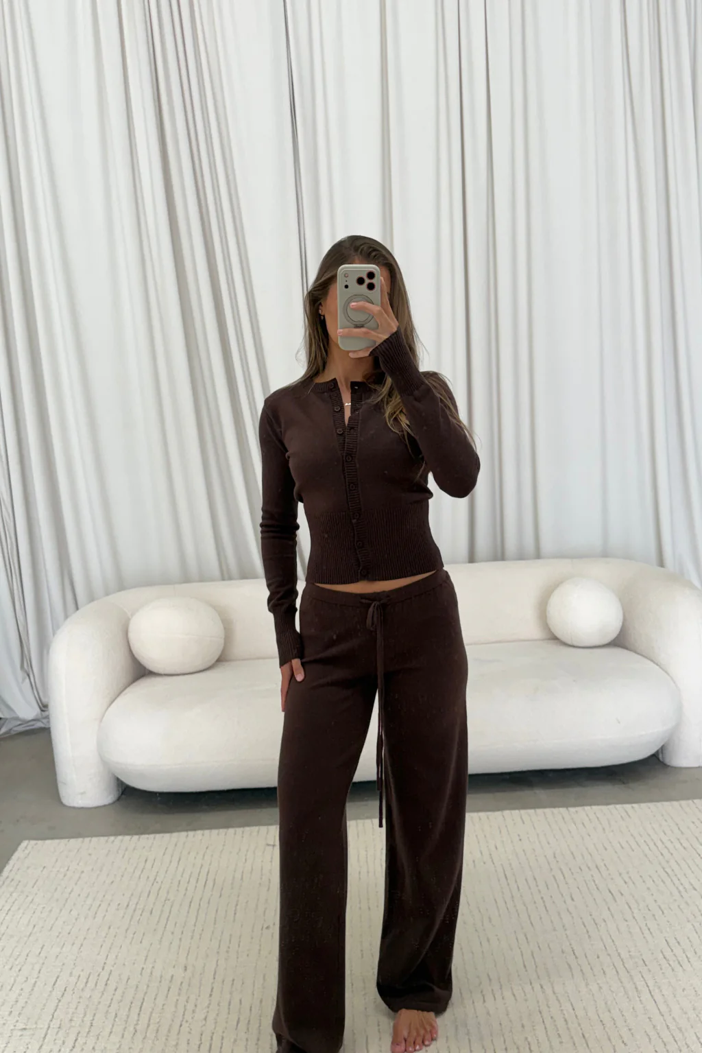 Avelyn Knit Set in Brown - Image 2