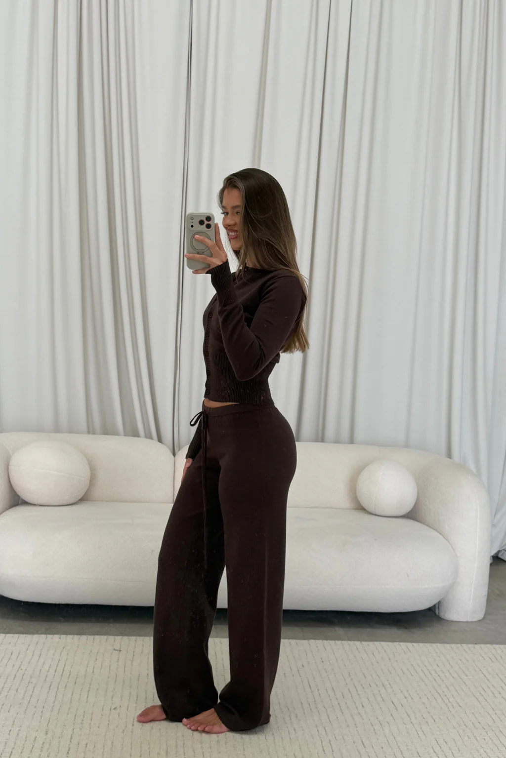 Avelyn Knit Set in Brown - Image 5