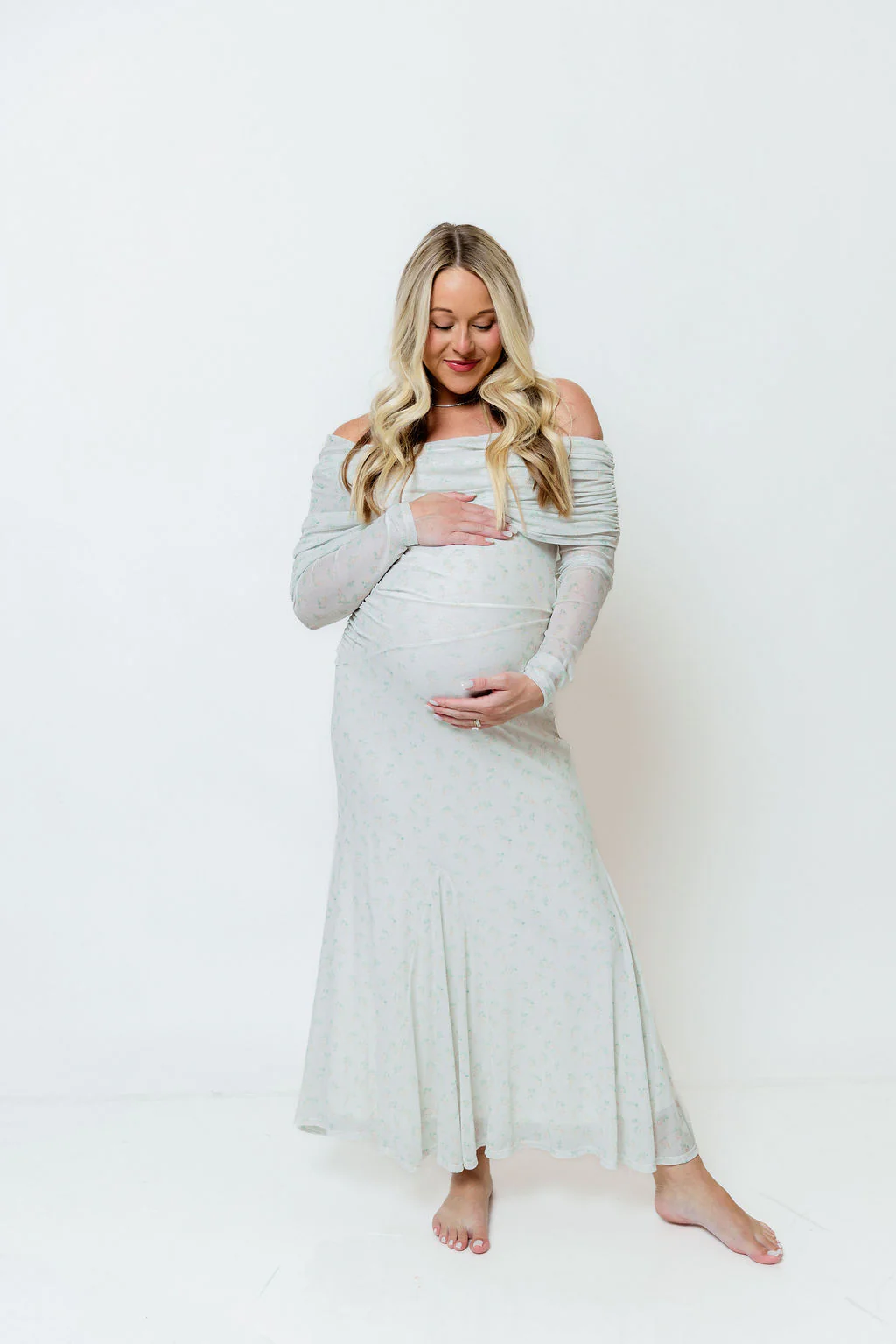 Azaleia Maxi Dress in Muted Sage - Size up for Bump - Image 13
