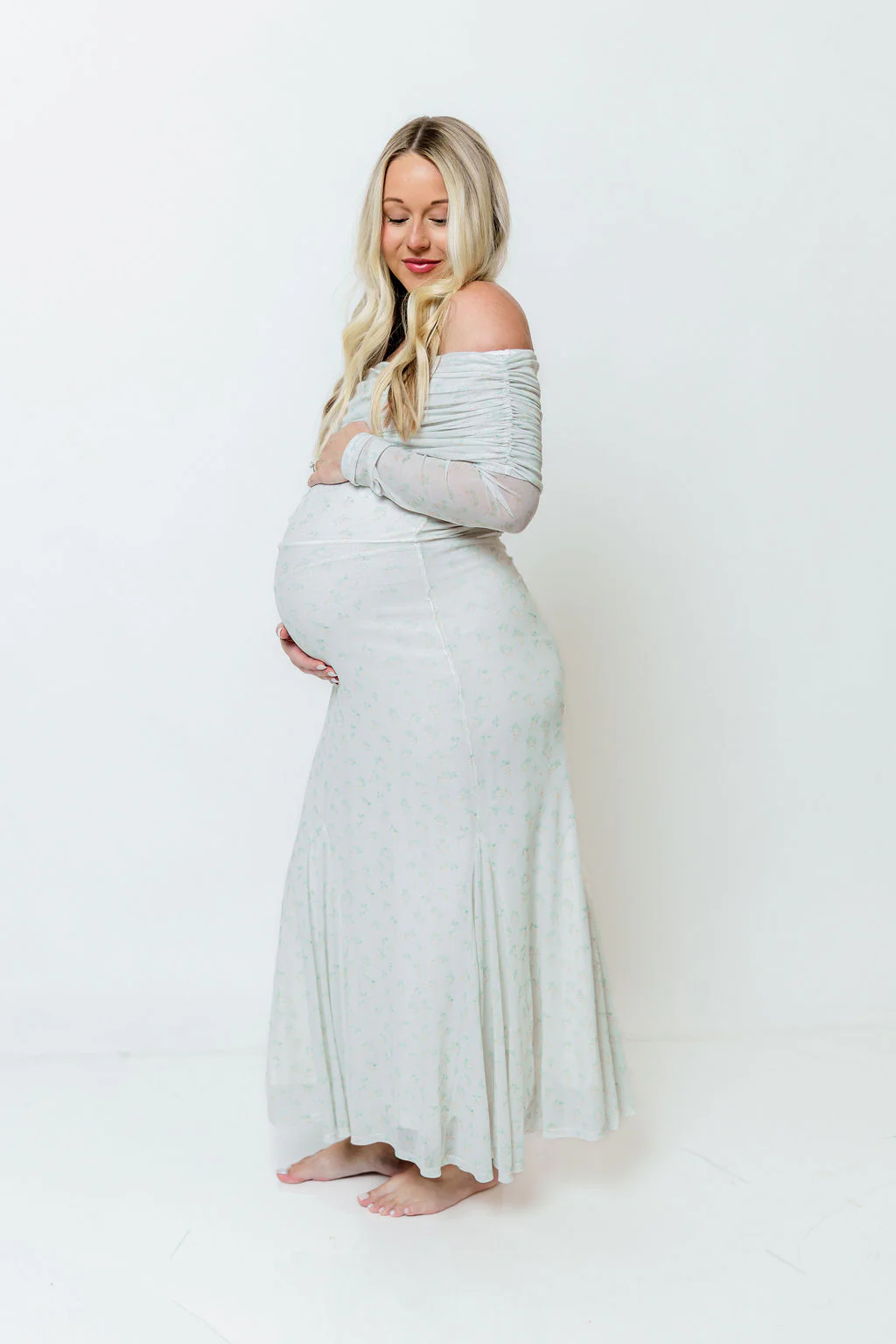 Azaleia Maxi Dress in Muted Sage - Size up for Bump - Image 14