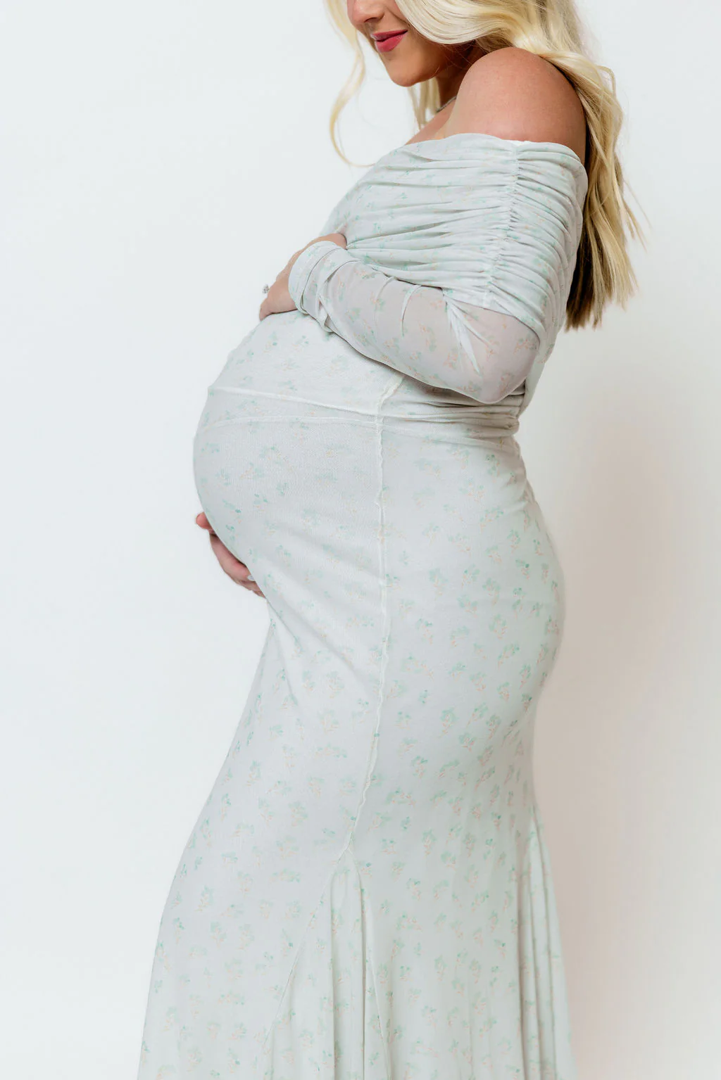 Azaleia Maxi Dress in Muted Sage - Size up for Bump - Image 15