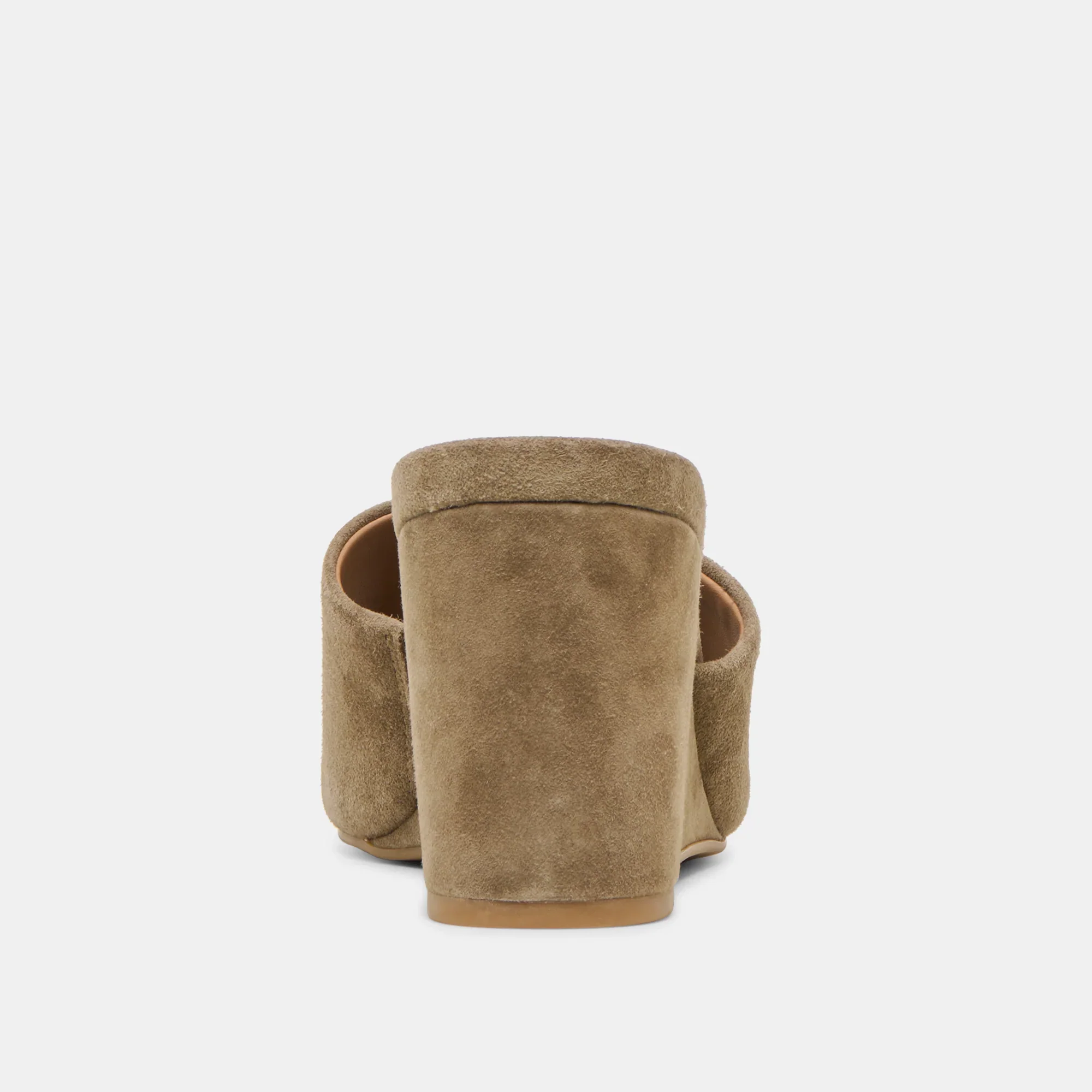 Holta Wedges in Olive Suede - Image 7