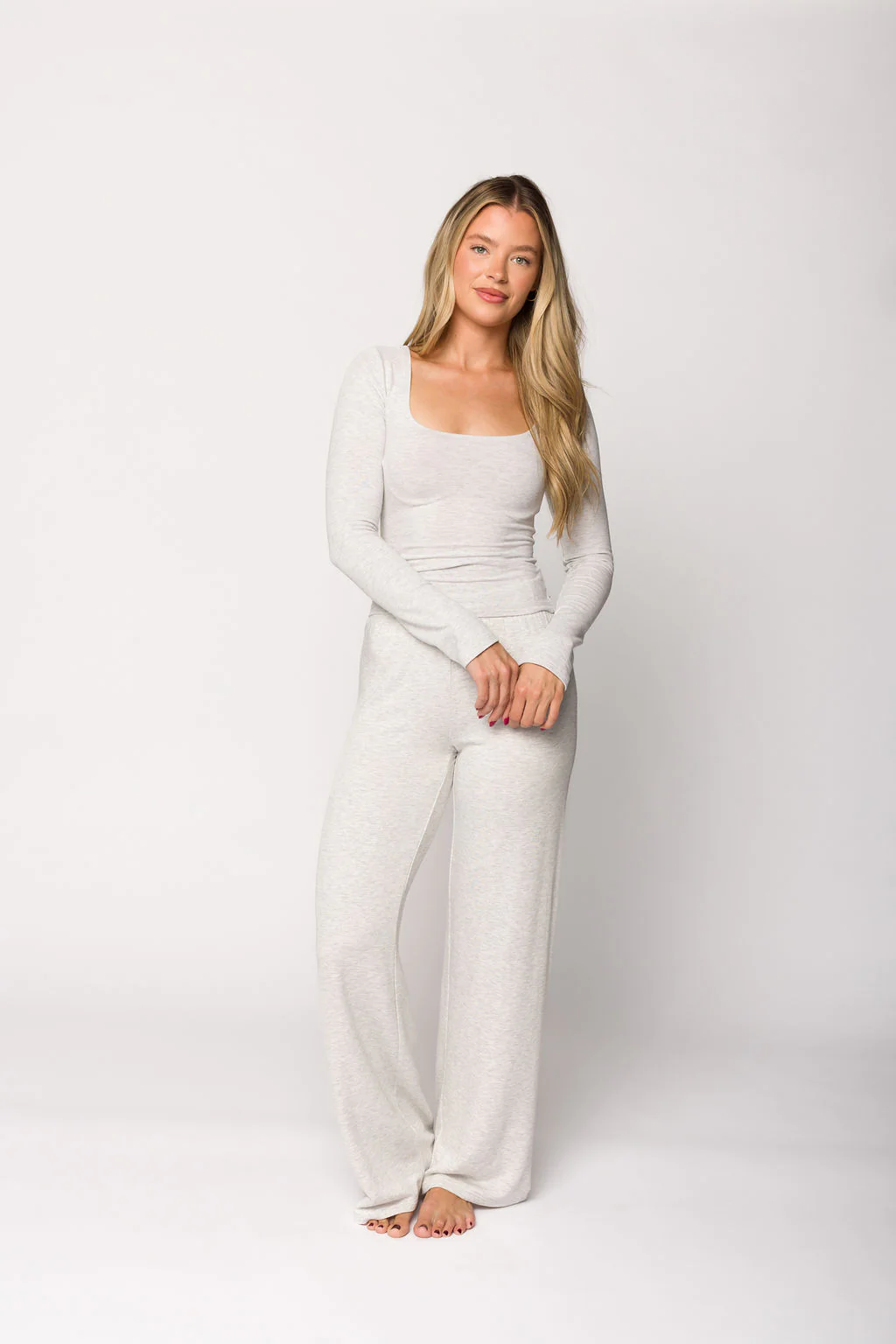 Be Mine Long Sleeve Top in Carrara - Image 6