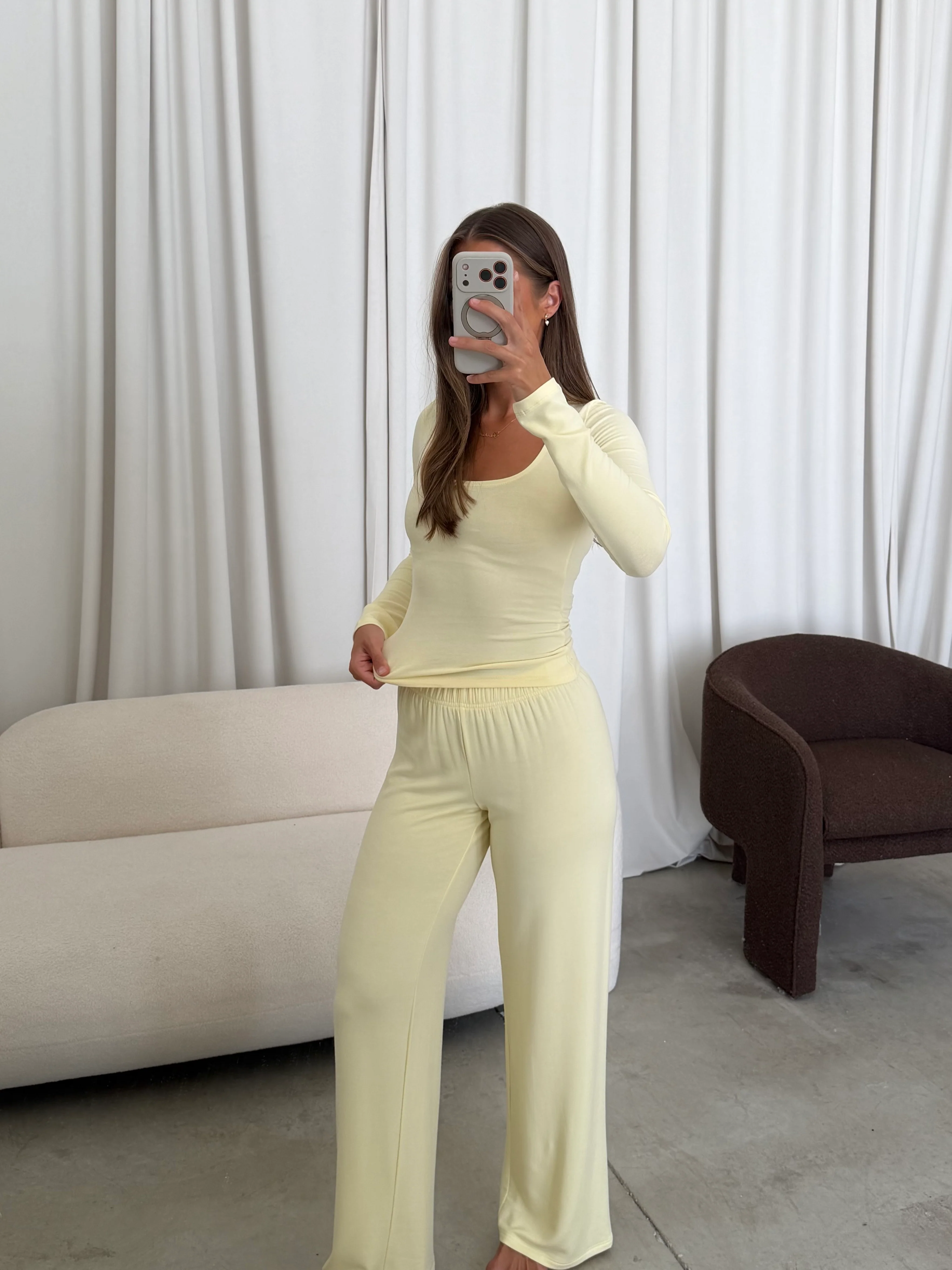 Be Mine Long Sleeve Top in Buttercream - Image 6