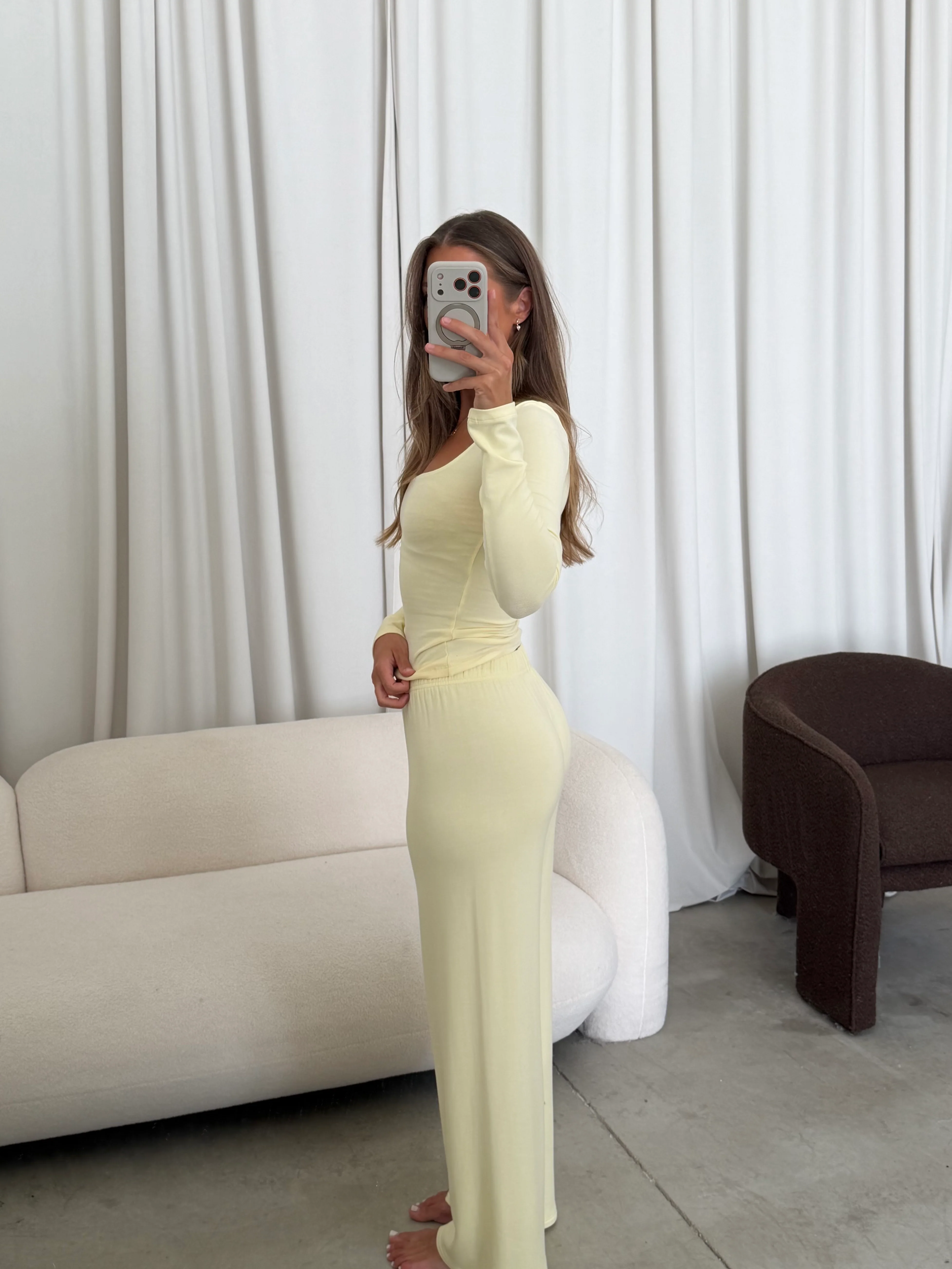 Be Mine Long Sleeve Top in Buttercream - Image 7