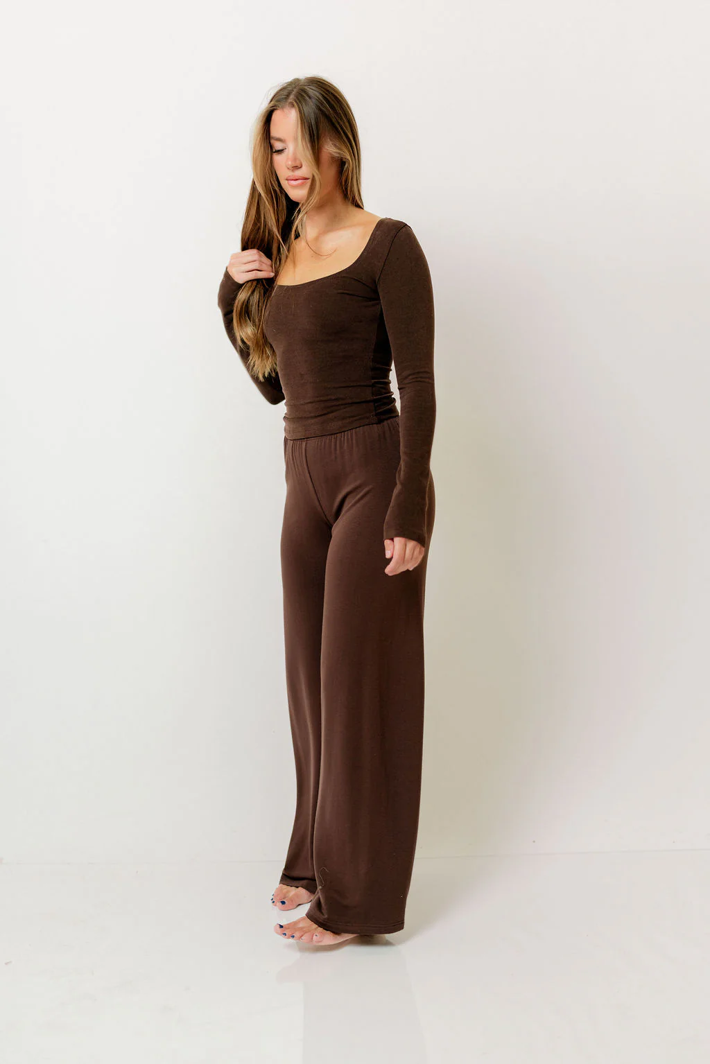 Be Mine Premium Lounge Pant in Espresso - Image 7