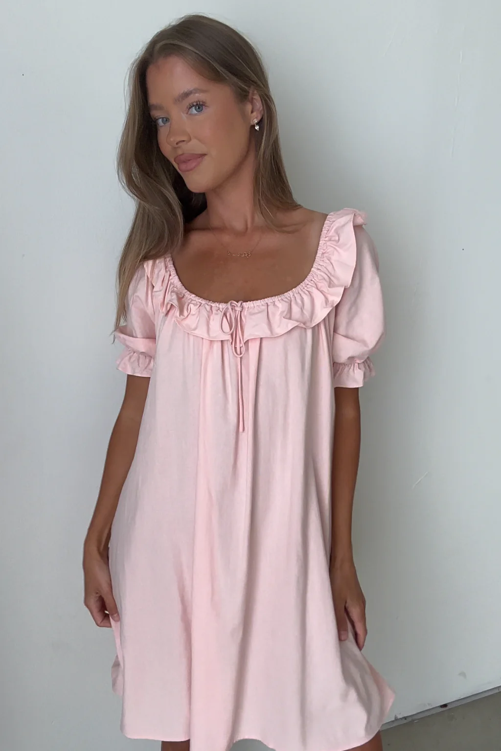 Betty Dress in Pale Pink - Image 10