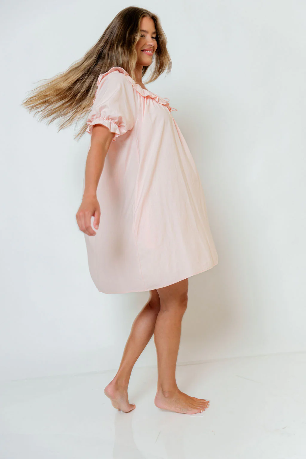 Betty Dress in Pale Pink - Image 16