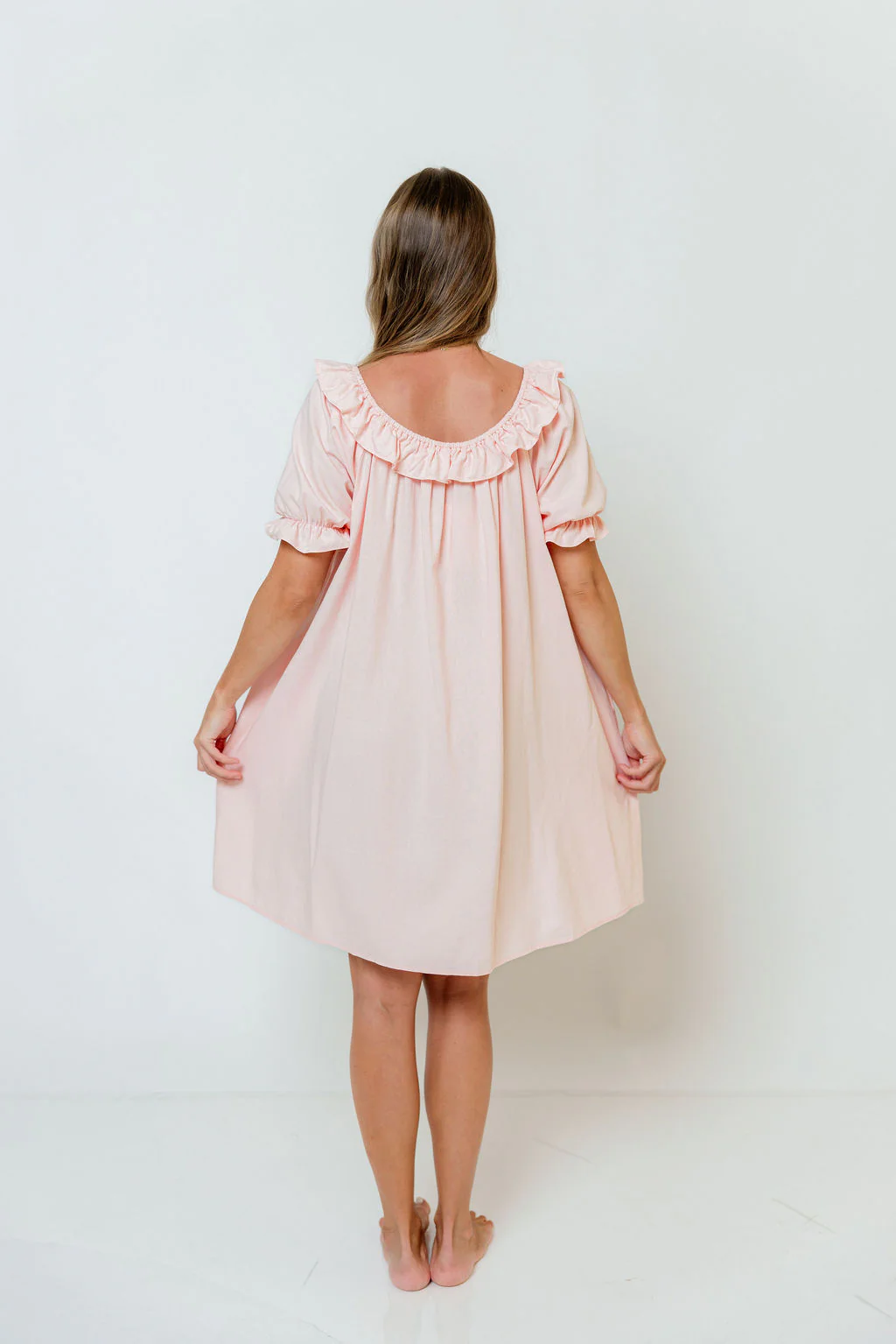 Betty Dress in Pale Pink - Image 18