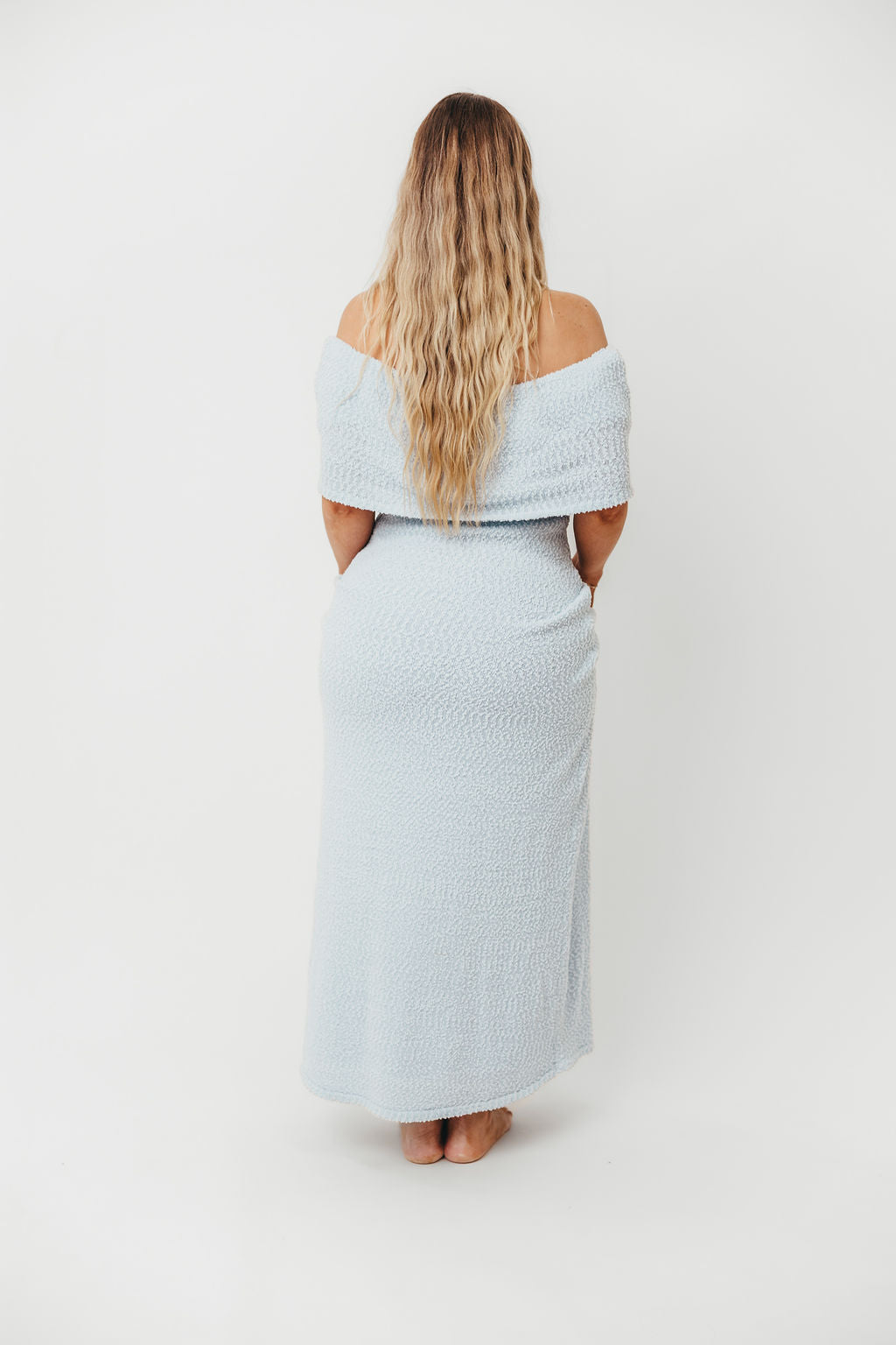 Brit Maxi Dress in Dusty Blue - Bump Friendly - Image 10