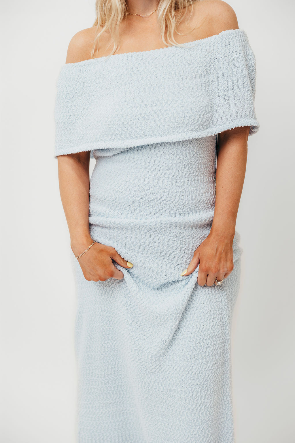 Brit Maxi Dress in Dusty Blue - Bump Friendly - Image 11