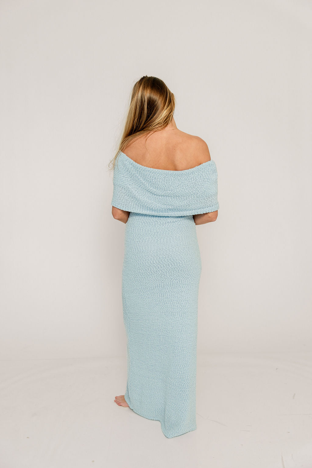 Brit Maxi Dress in Dusty Blue - Bump Friendly - Image 15
