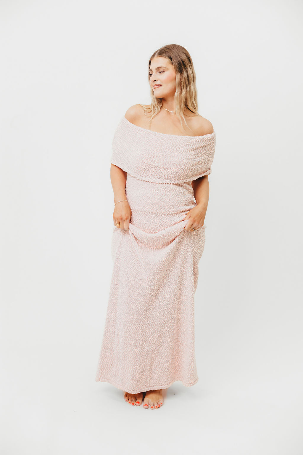 Brit Maxi Dress in Dusty Pink - Bump Friendly - Image 8