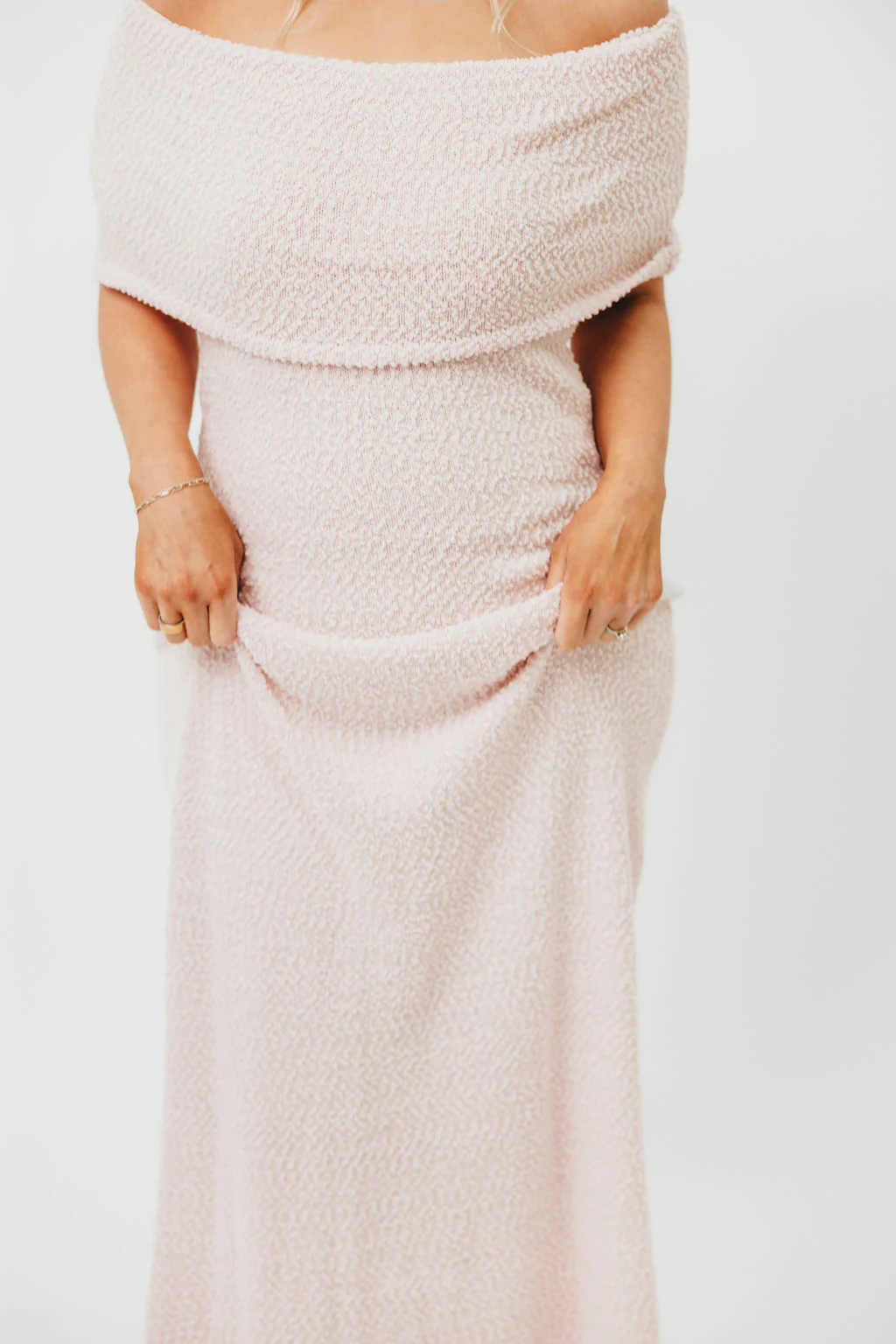 Brit Maxi Dress in Dusty Pink - Bump Friendly - Image 9
