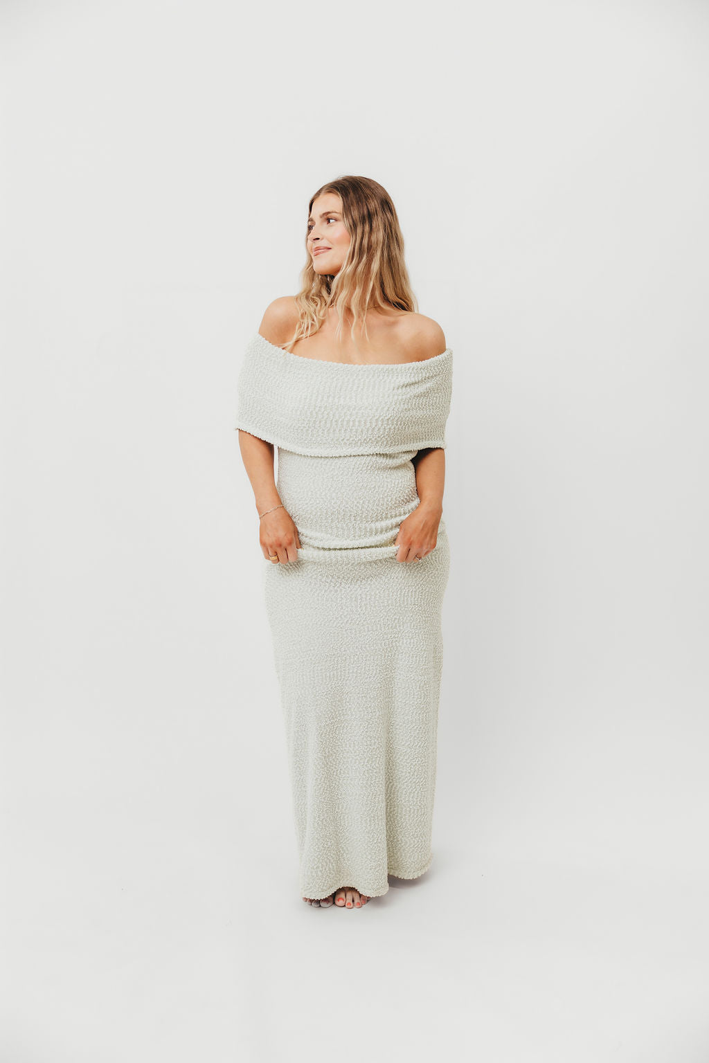 Brit Maxi Dress in Seafoam - Bump Friendly - Image 10