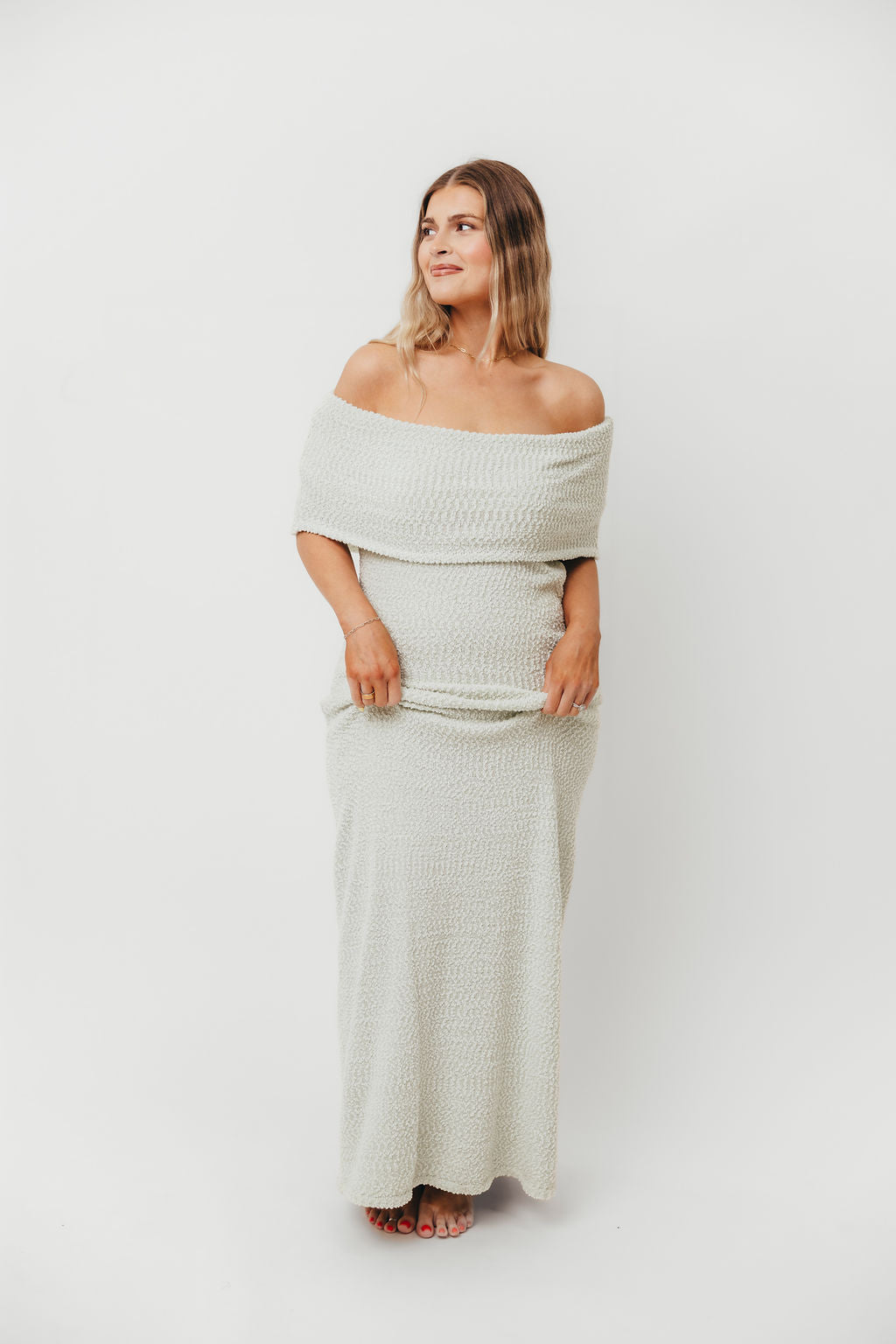 Brit Maxi Dress in Seafoam - Bump Friendly - Image 6