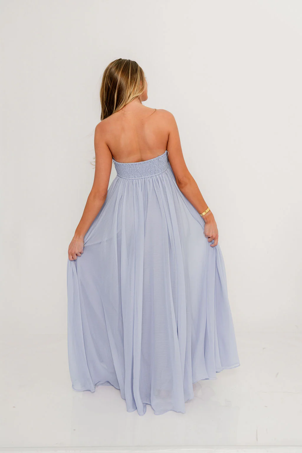 Caia Maxi Dress in Periwinkle - Bump Friendly - Image 26