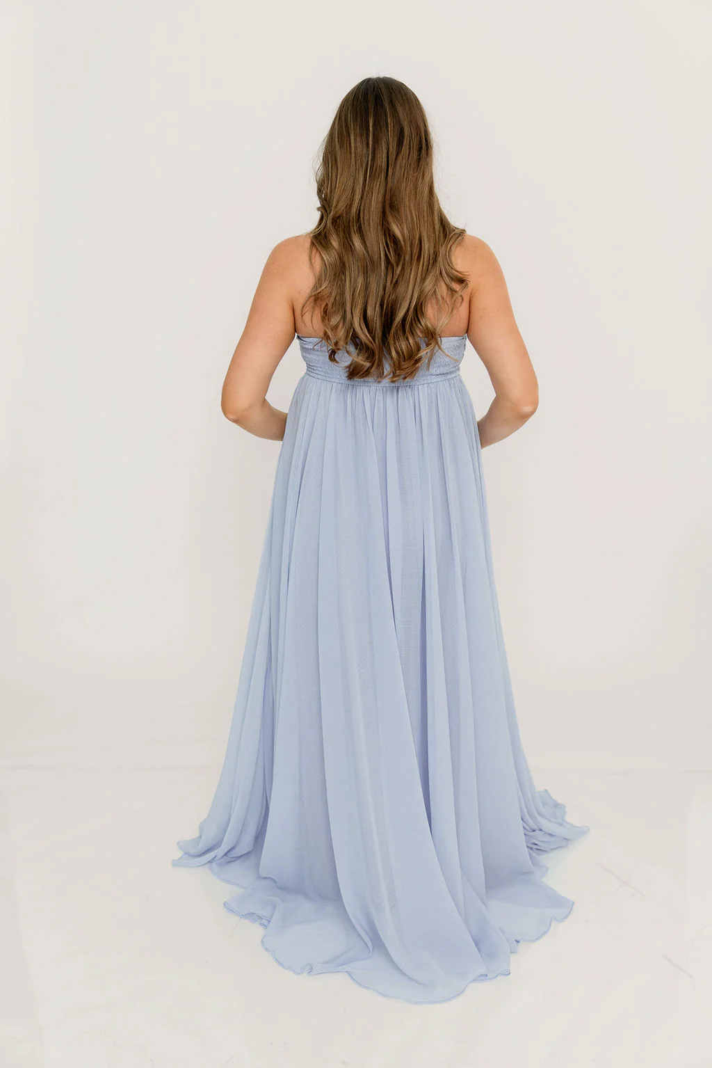 Caia Maxi Dress in Periwinkle - Bump Friendly - Image 31