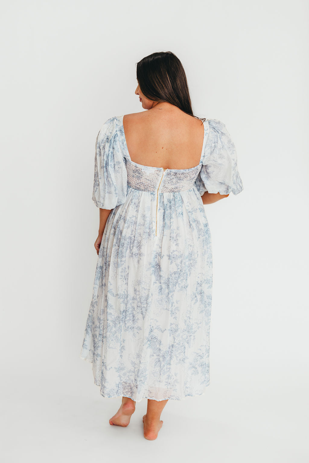 Harlow Maxi Dress in Light Blue Floral - Bump Friendly and Size Inclusive - Image 30