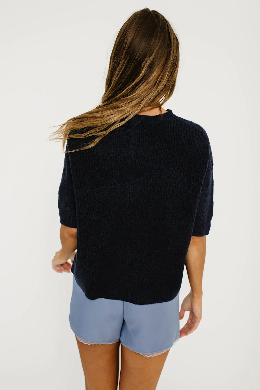 Cherie Cardigan Top in Navy - Image 7