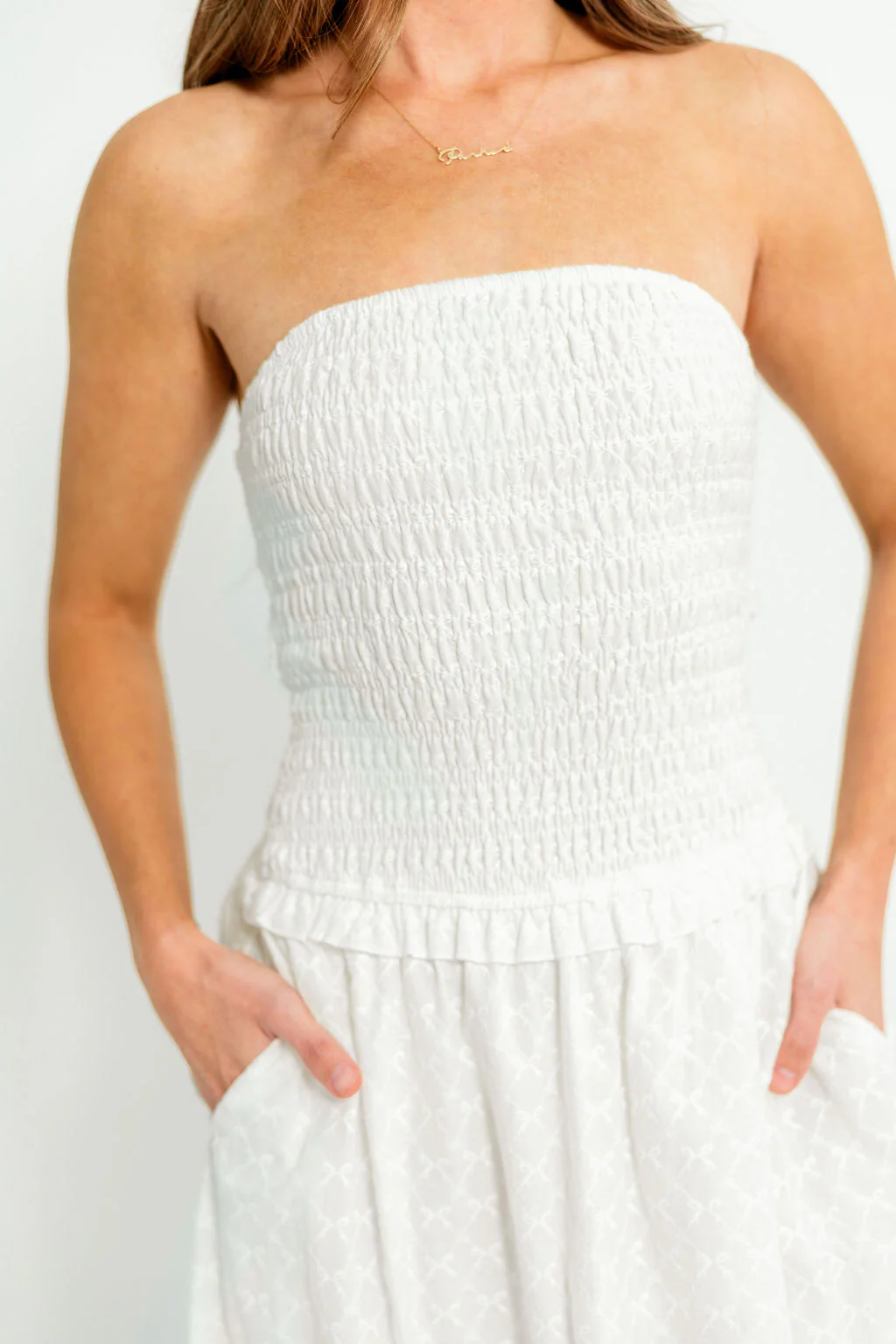 Avani Maxi Dress in Off-White - Image 5