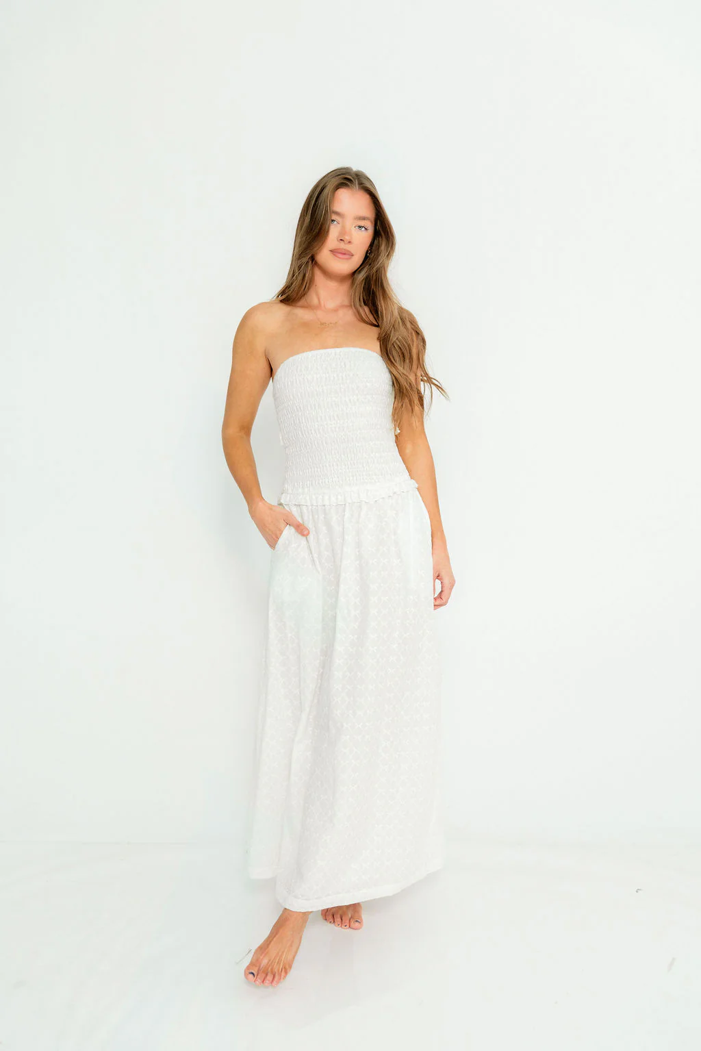 Avani Maxi Dress in Off-White - Image 7