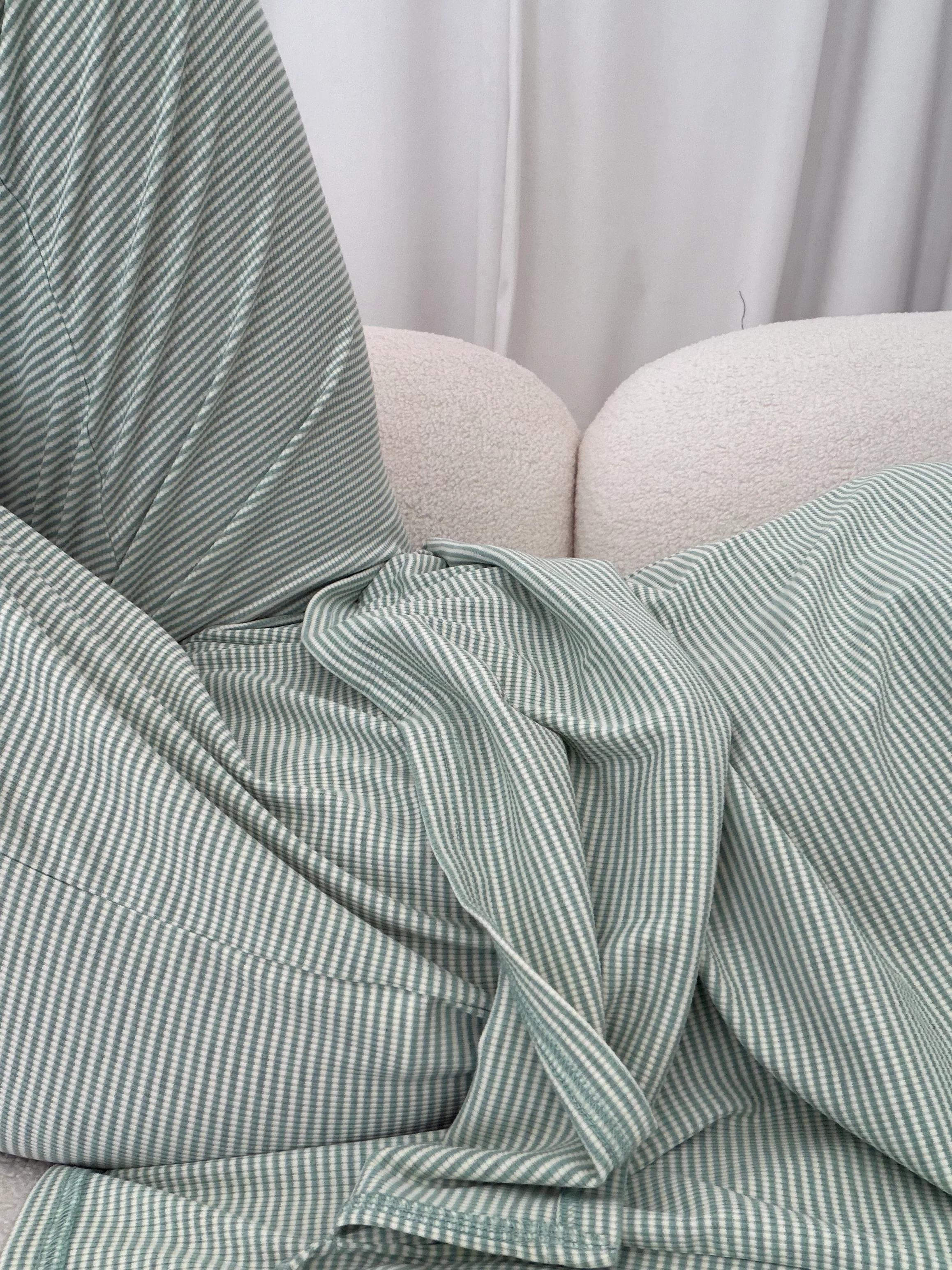 Crawford Striped Ribbed Pants in Mint - Image 5