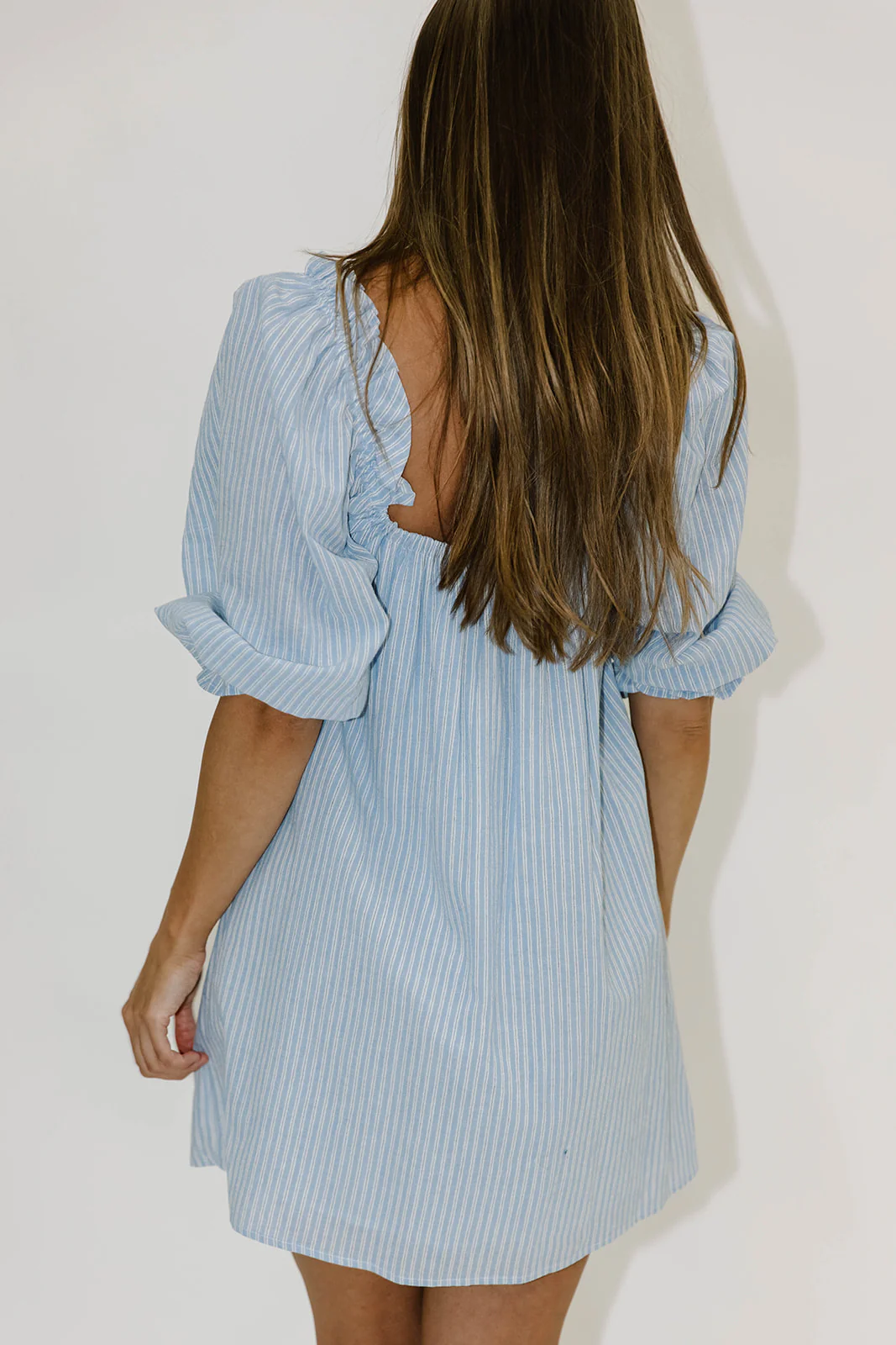 Darling 100% Cotton Mini Dress in Laguna Stripe - Image 13