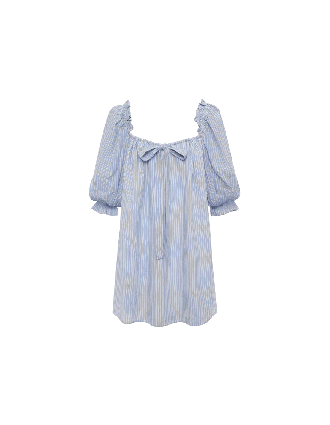 Darling 100% Cotton Mini Dress in Laguna Stripe - Image 15