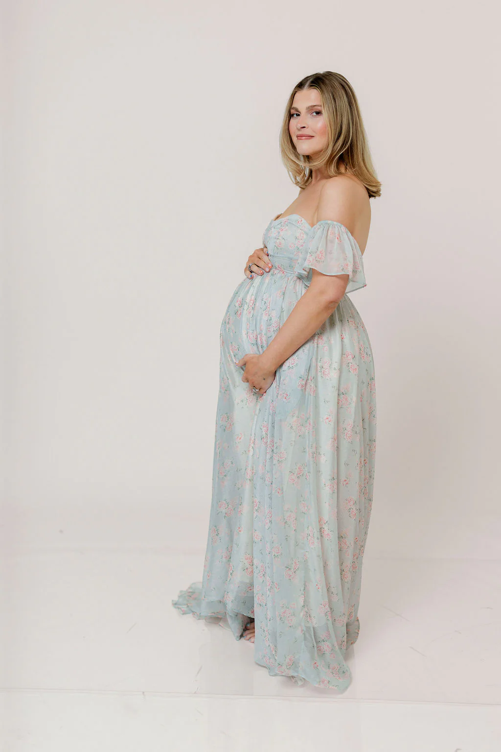 Charleston Maxi Dress in Sage Floral - Bump Friendly & Inclusive Sizing - Image 15