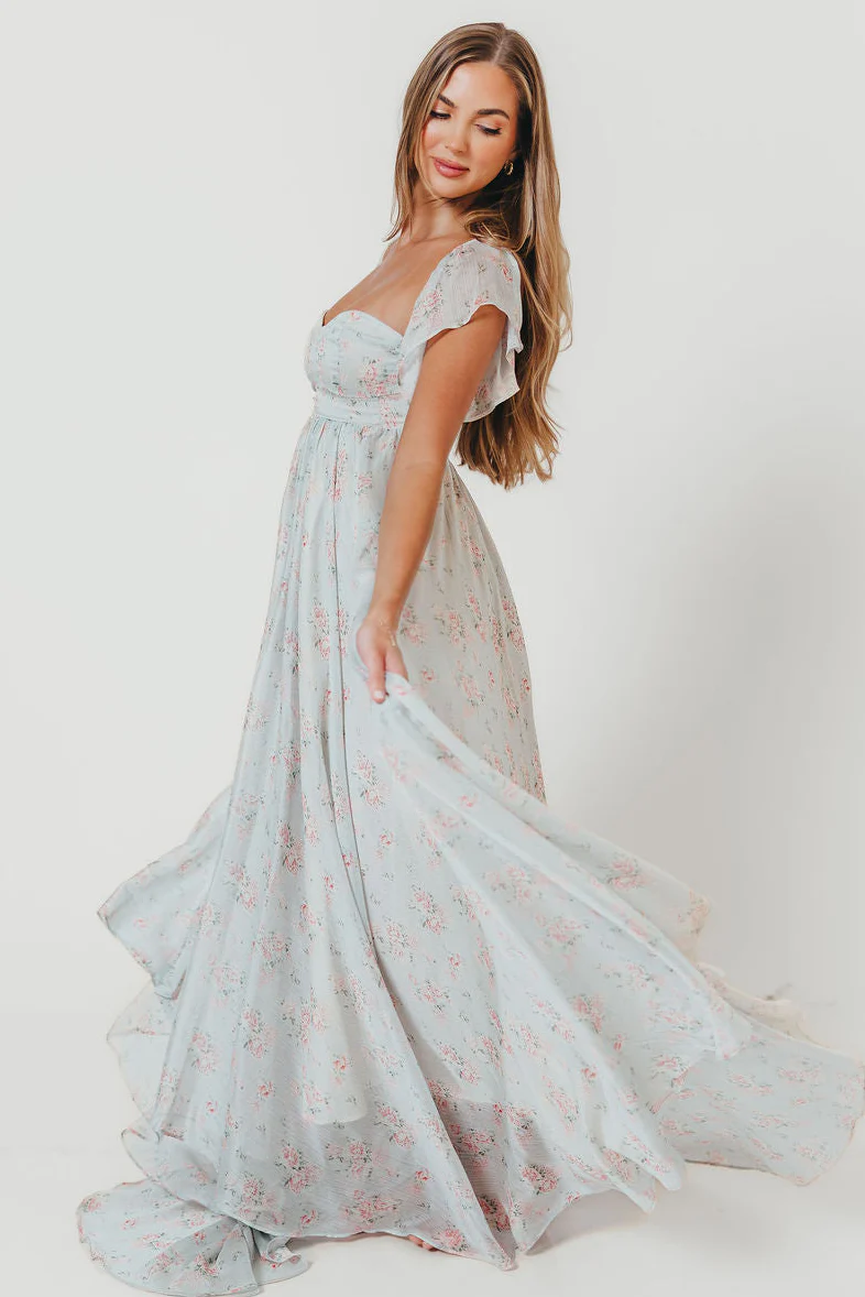 Charleston Maxi Dress in Sage Floral - Bump Friendly & Inclusive Sizing - Image 20