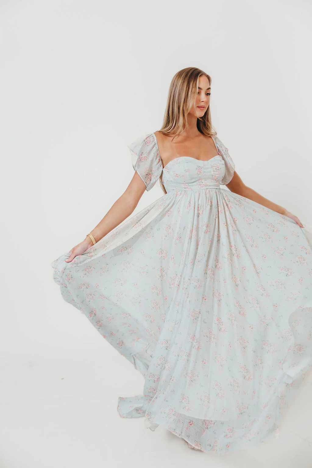 Charleston Maxi Dress in Sage Floral - Bump Friendly & Inclusive Sizing - Image 21