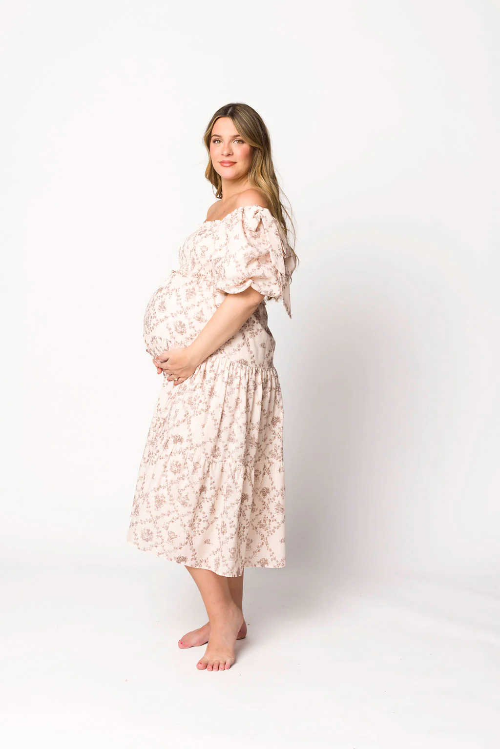 Elena Toile Print Midi Dress - Image 20