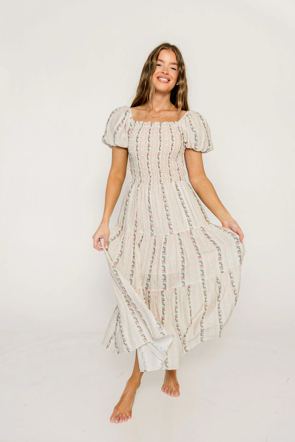 Kallie Maxi Dress in Garden Rose