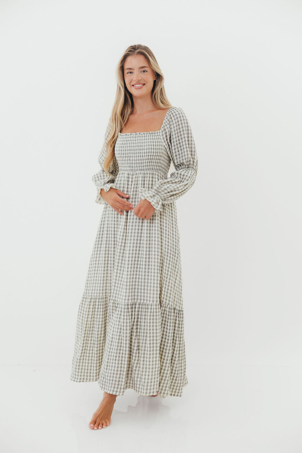 Emerson Maxi Dress in Gray - Image 2