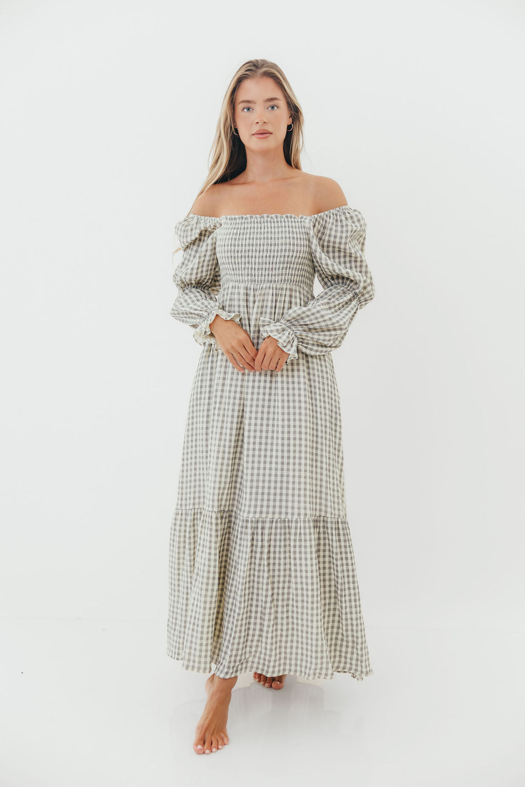 Emerson Maxi Dress in Gray - Image 5