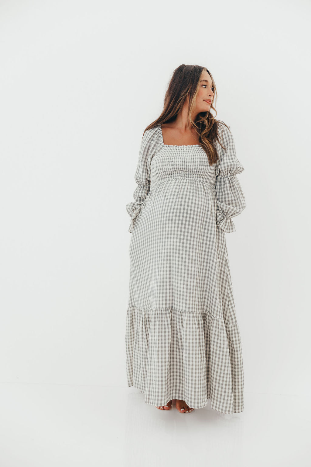 Emerson Maxi Dress in Gray - Image 7