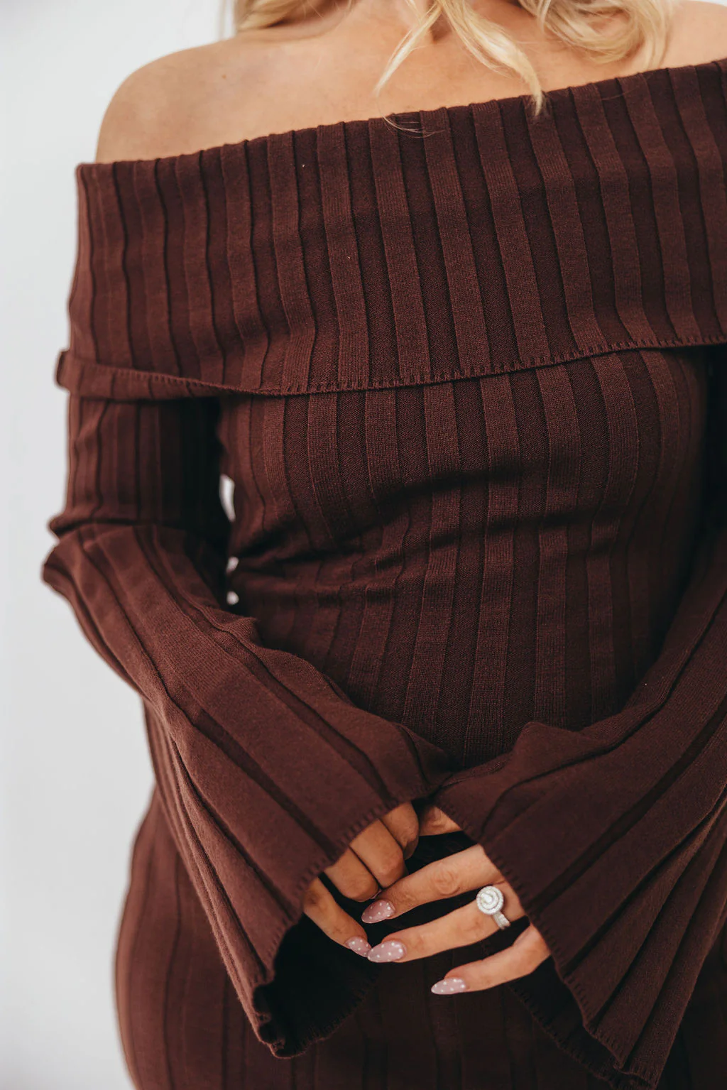 Evella Maxi Dress in Brown - Bump Friendly *Final Sale* - Image 8