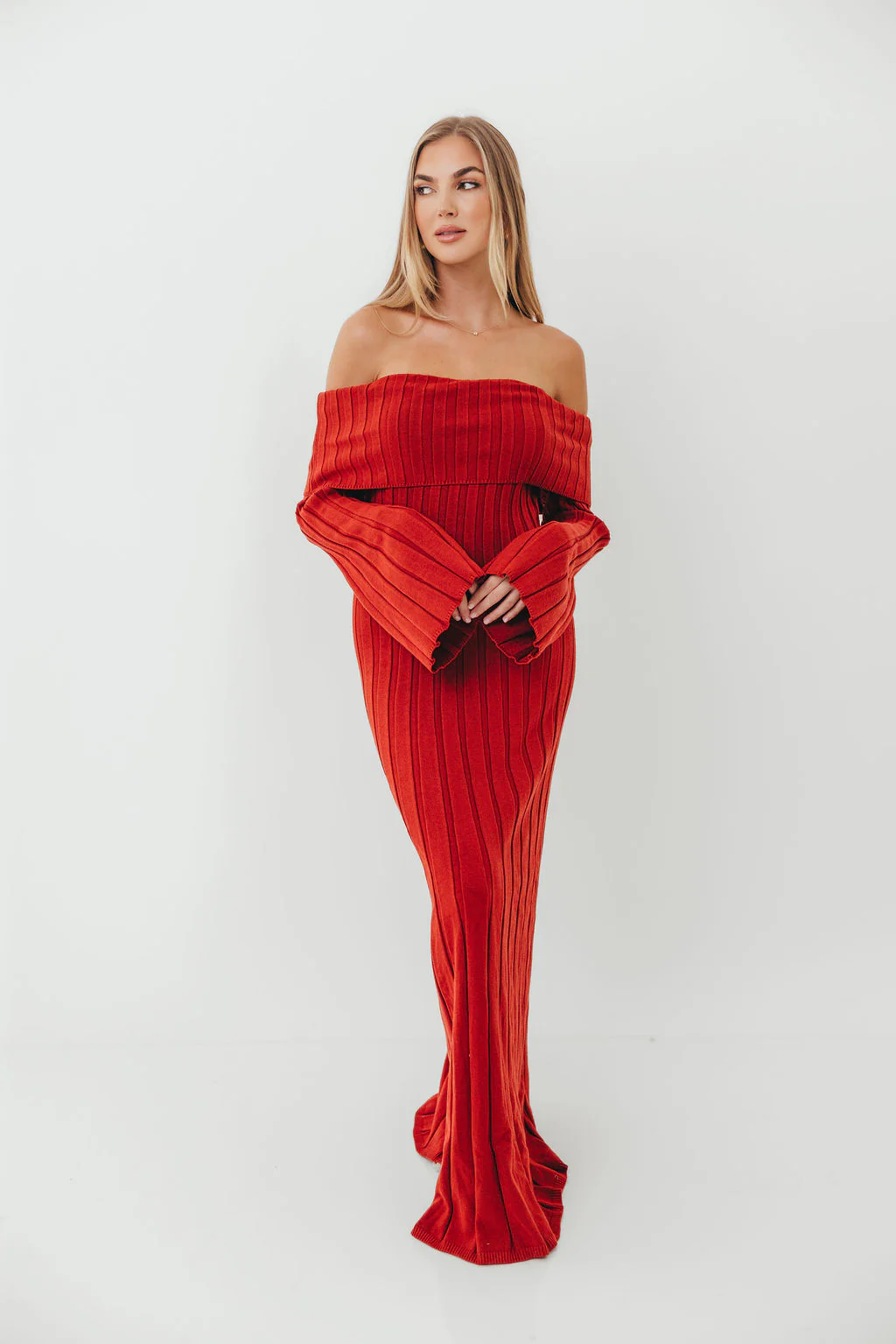 Evella Maxi Dress in Red - Bump Friendly *Final Sale*