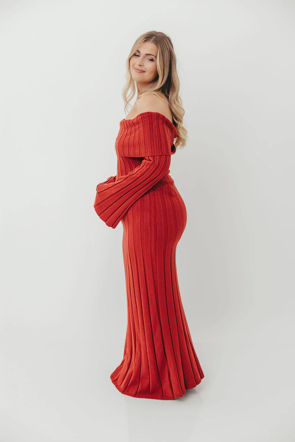 Evella Maxi Dress in Red - Bump Friendly *Final Sale* - Image 12